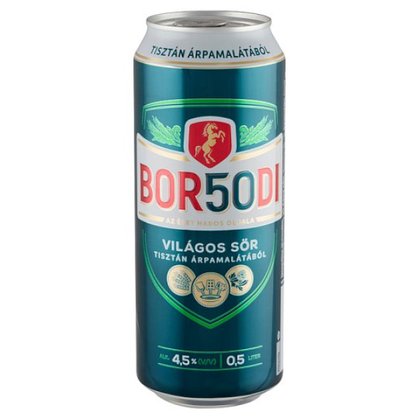 Afbeeling Borsodi bier 0.5L