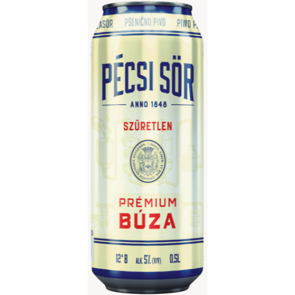 Afbeeling Pécsi premium tarwebier 0,5l