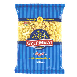 Gyermelyi pasta 500g, kagyló
