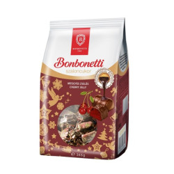Bonbonetti szaloncukor meggyes zselés étcsokoládéval 300g