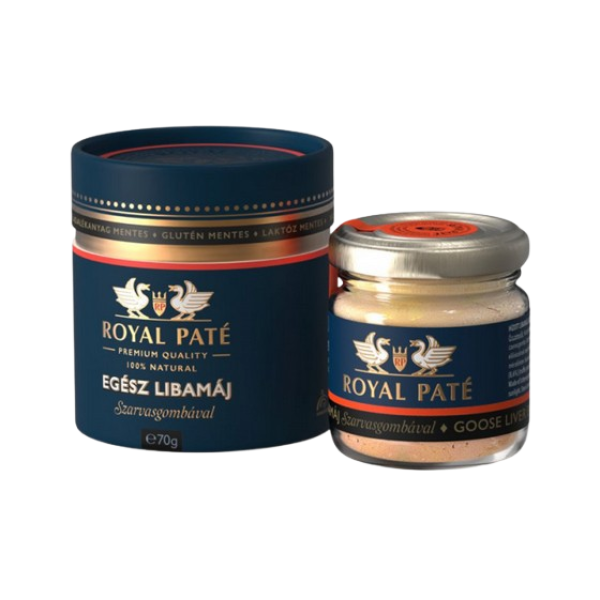 Afbeeling Royal Paté premium ganzenlever, heel - met truffel 