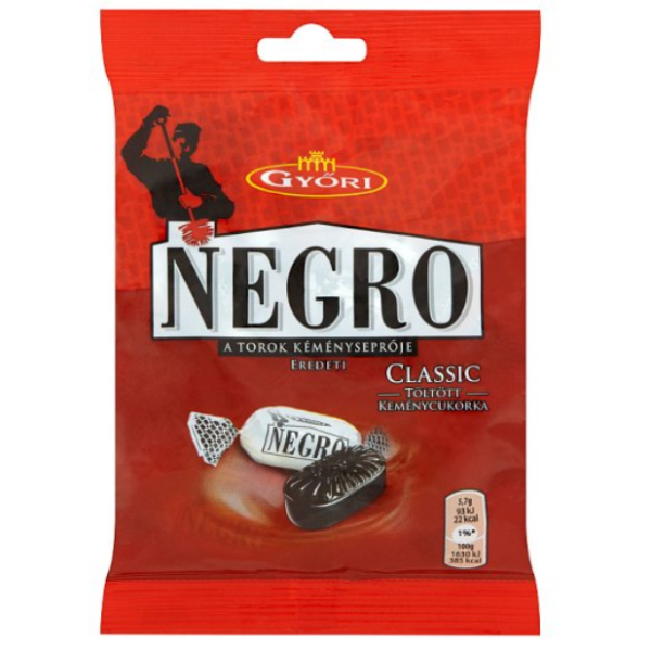 Afbeeling Győri Negro Classic töltött keménycukorka 159 g