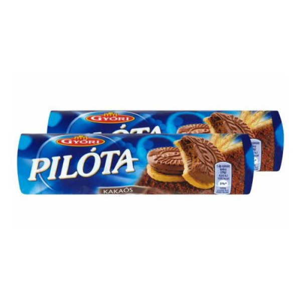 Afbeeling Győri Pilóta keksz met cacao invulling180g