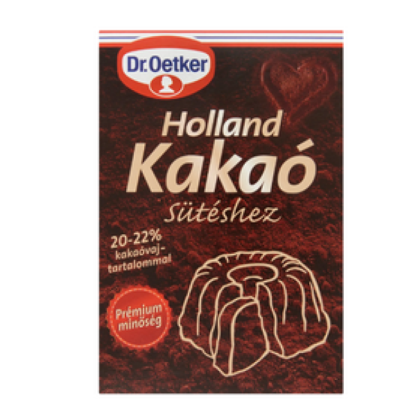 Afbeeling Dr. Oetker Holland Cacaopoeder om mee te bakken 70 g