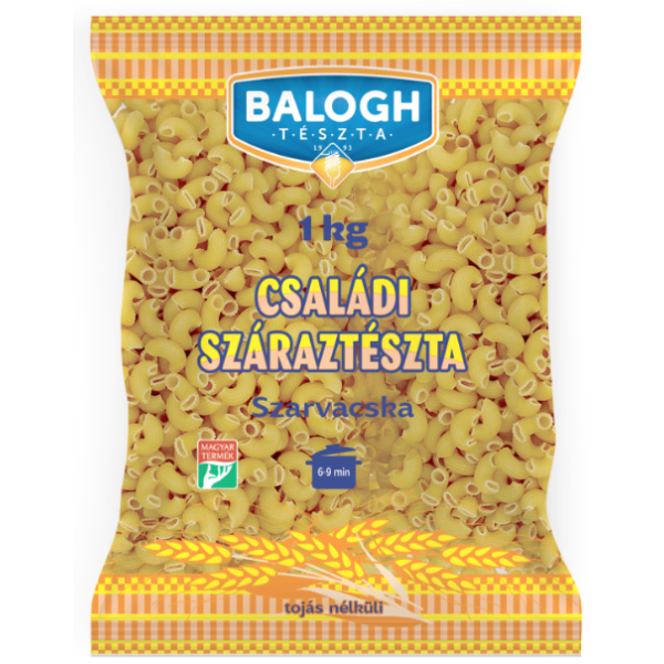 Afbeeling Balogh pasta 1000g kiszsarvacska