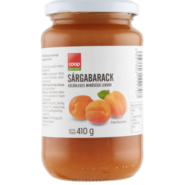 Afbeeling Coop abrikozenjam 410g