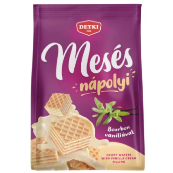 Afbeeling Detki Mesés wafel 180g met vanillesmaak