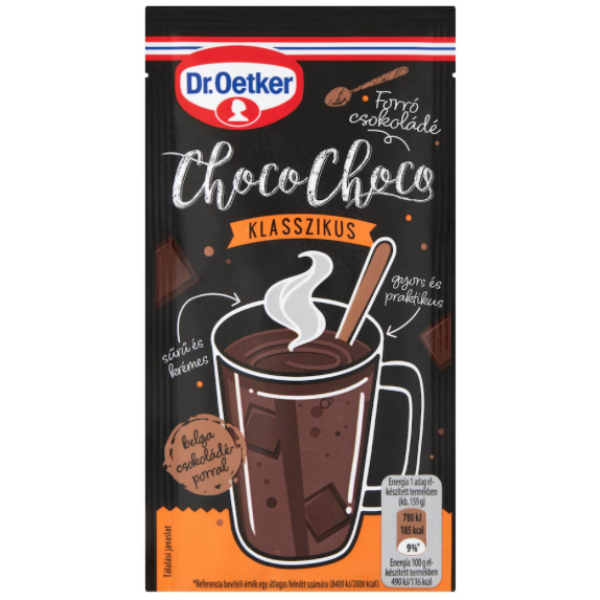 Afbeeling Dr. Oetker Choco choco mix voor warme chocomelk 34g