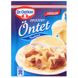 Dr. Oetker dessertsaus 35g met vanillesmaak