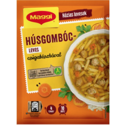 Maggi soup 62g met gehaktballetjes en pasta