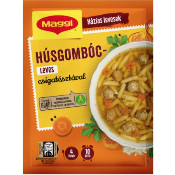 Afbeeling Maggi soup 62g met gehaktballetjes en pasta