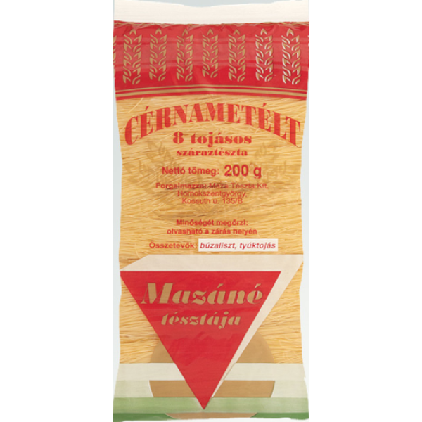 Afbeeling Mazáné pasta 200g cérnametélt