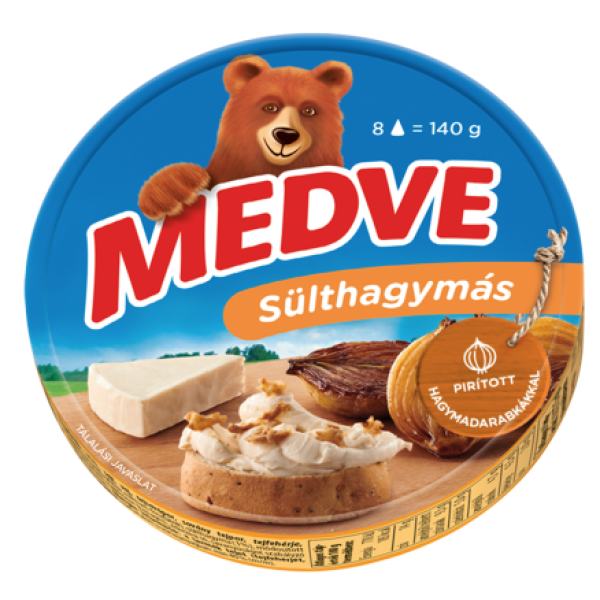 Afbeeling Medve smeerkaaspuntjes 140g met gebakken ui