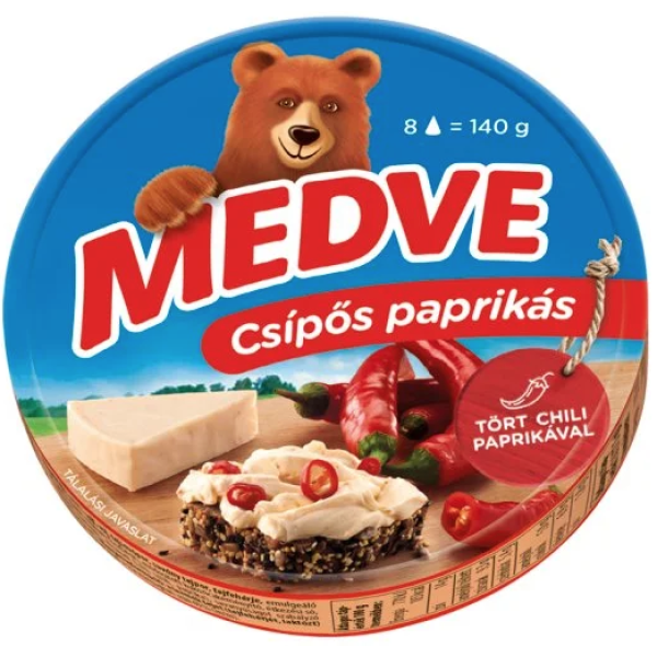Afbeeling Medve smeerkaaspuntjes 140g pittige paprika