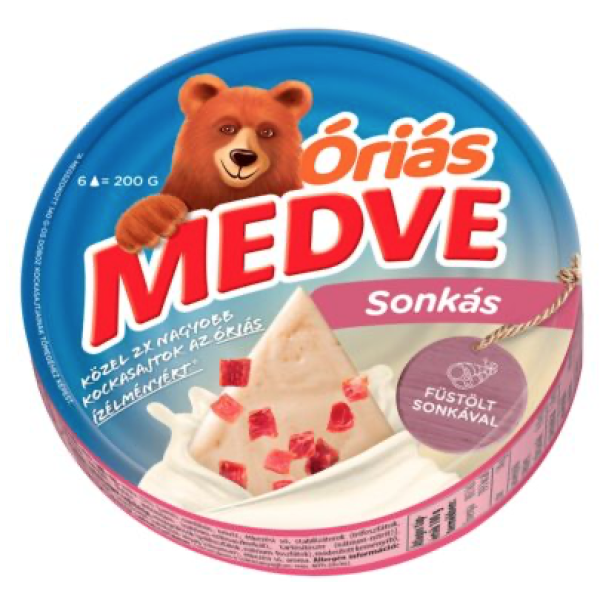 Afbeeling Medve smeerkaaspuntjes 200g ham