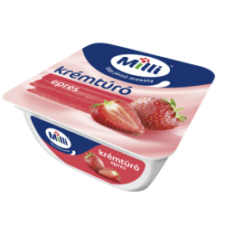 Milli kwarkcréme met aardbeiensmaak 90g