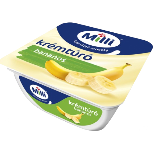 Afbeeling Milli kwarkcréme met bananensmaak 90g