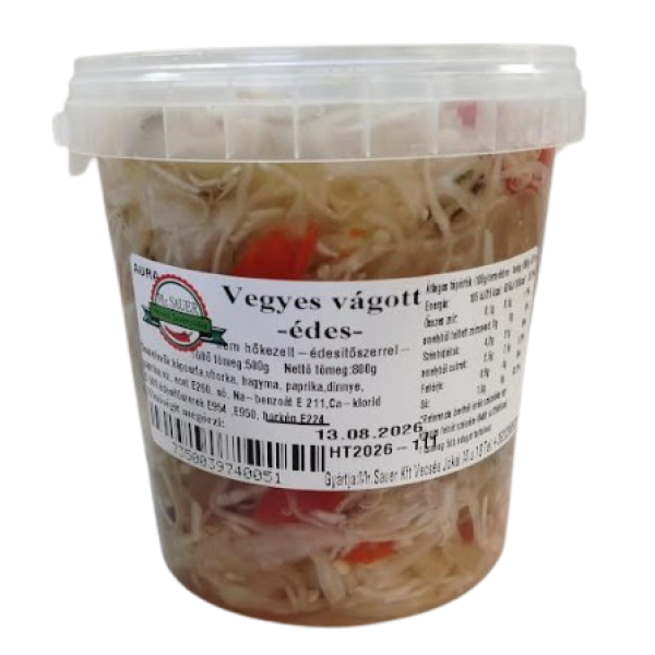 Afbeeling  Mr.Sauer - Vecsési Savanyúság - gemengde tafelzuur, mild 500g