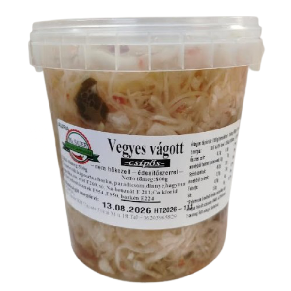 Afbeeling Mr.Sauer - Vecsési Savanyúság - Csalamádé csípős 500g