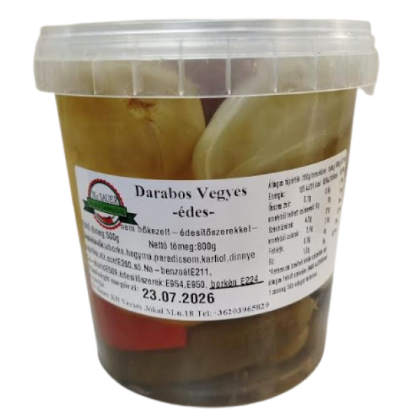 Afbeeling Mr.Sauer - Vecsési Savanyúság - ingelegde groenten mix, mild 500g