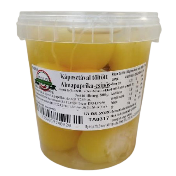 Afbeeling Mr.Sauer - Vecsési Savanyúság - Met kool gevulde appel paprika, heerlijk pittig 500g