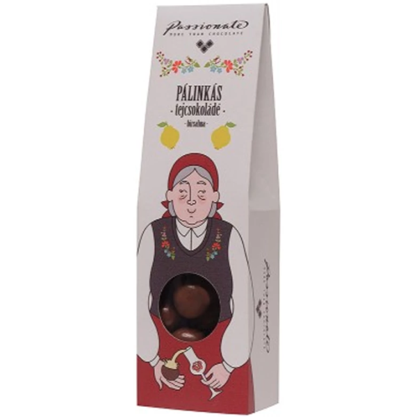 Afbeeling Passionate melkchocolade bonbons 80g met palinka