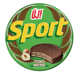 Sport érem -- hazelnootwafel met pure chocolade 30g
