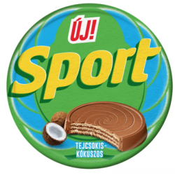 Sport érem -- kokoswafel met melkchocolade 30g