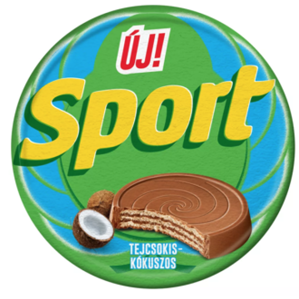 Afbeeling Sport érem -- kokoswafel met melkchocolade 30g