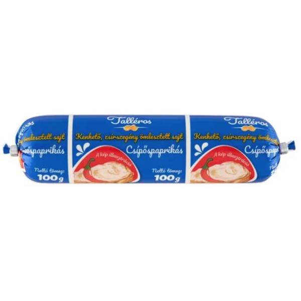 Afbeeling Talléros smeerkaas 100g pittige paprika