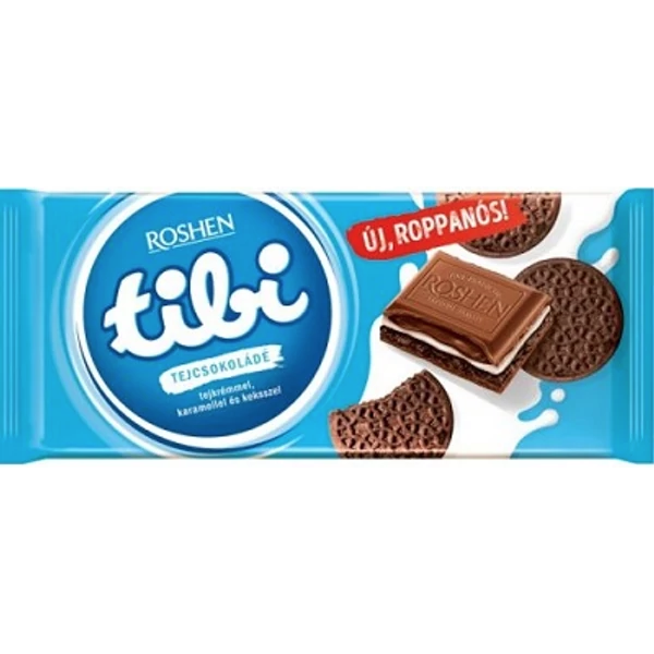 Afbeeling Tibi chocoladereep 100g melkchocolade en cookies